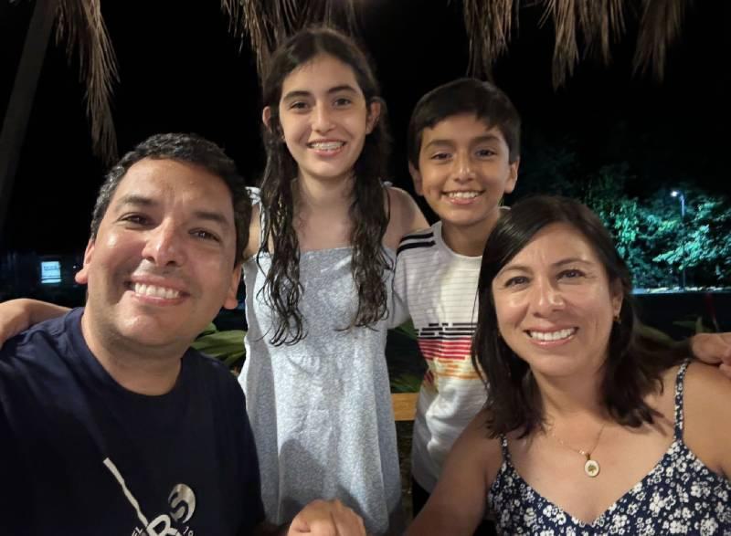 Christian Rosas-Salazar and family
