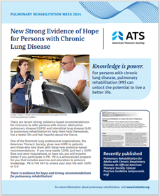 New Strong Evidence of Hope for Persons with Chronic Lung Disease